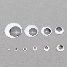 Black and  white color eyelash plastic activity eyes for children/kids DIY handmade materials without glue(mixed color and size)