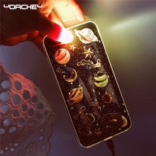 Bling Glitter Starry Sky Case for iPhone 11 Pro XS Max XR X 6 6S 7 8 Plus Soft Silicone Cover Universe Airship Stars Phone Cases