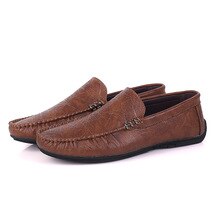Brand Male Casual Flats New Men's Peas Shoes Fashion Summer Spring Driving Shoes Leather Boat Shoes Breathable Loafers %