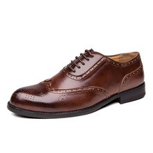Brand Men Business Shoes Size 38-47 Formal Dress Shoes Man Pointed Oxford PU Leather Flats Casual Shoes Office Footwear *1101-2