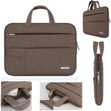 Brown Portable Bag For Laptop 13 15 inch,Handbag Case For Notebook MacBook Air Pro 13.3 15.4