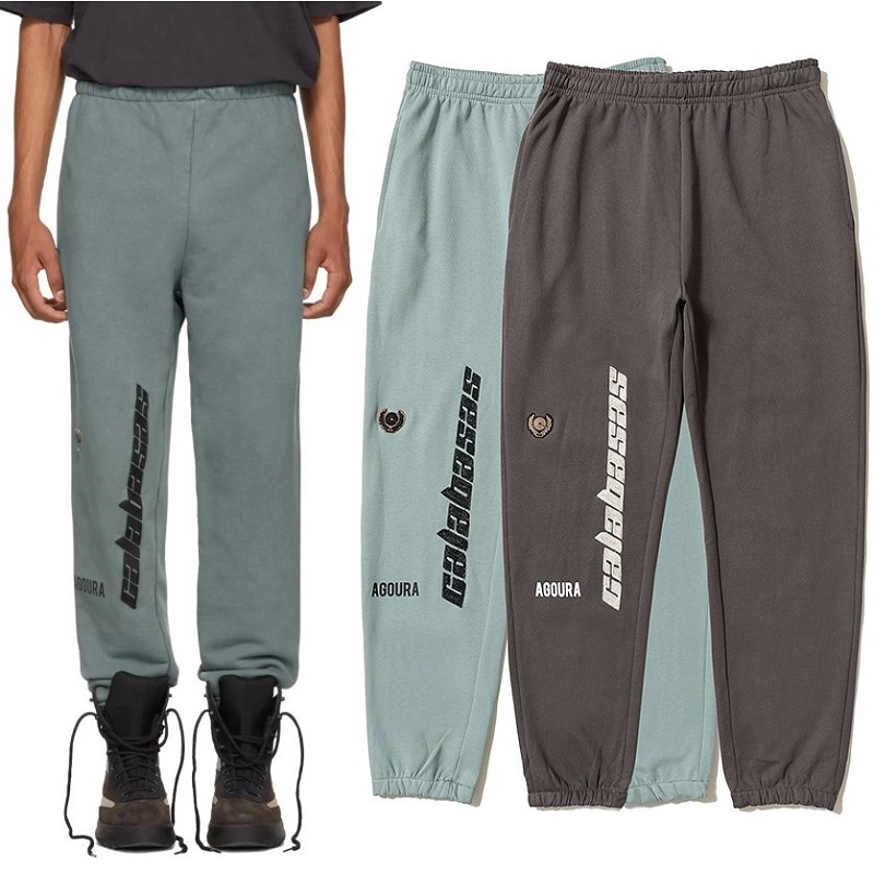 Calabasas Pants Season 5 Sweatpants Men Women Kanye West Joggers Streetwear Hip Hop Pants Drawstring OVERSIZE Calabasas Trousers