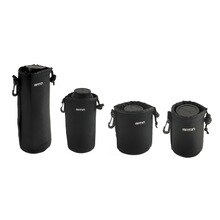 Camera lens bag 3mm thick (roughly) Neoprene Belt Loop waterproof Soft Camera Lens Pouch bag Case