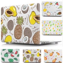 Cartoon fruit Pattern Hard Shell Sleeve for Mac 11.6 13.3 15.4 Touch Bar Cover Case Bag For Apple Macbook Air Pro 11 12 13 15