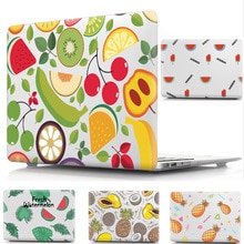 Cartoon fruit Pattern Protective Cover Shell Case for Apple Mac MacBook Air 11 13 Pro 12 13 15 Touch Bar Fashion Bag Sleeve