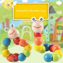 Caterpillars Wooden Toy Educational Christmas Gift for Children boys girls  girls toys for 5 years  craft for kids