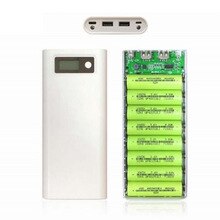 Charger Box (Without battery) Dual USB Power Bank Support Box DIY Mobile Power Storage Organize LED Digital Display