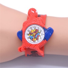 Children's 3D Spiderman Watches For Boys Girls Clock Kids Watch Superhero Spider Man Silicone Children Baby Christmas Gift