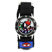 Children's 3D Watch Spider-Man Gift Children's Clock Luminous Hands Violet Table Cloth with Waterproof Table