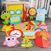 Children's creative DIY paper-cut game handmade materials kindergarten baby enlightenment educational educational toys