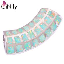Summer Style ! Distinctive Wholesale & Retail For Women Jewelry Green Fire Opal Silver Pendant 1 1/4" OD4711