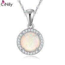 2015 New Style ! Wholesale & Retail For Women Jewelry Green Blue White Pink Opal & Cubic Zirconia Silver Pendant 23mm OD4528-31