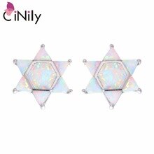 Hot ! Fashion & Elegant & Refinement & Wholesale & Retail For Women Jewelry White Fire Opal Silver Stud Earrings 16mm OH3386