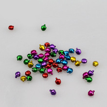 Colorful aluminum frosted small bell accessories pet bell DIY manual material 8mm in diameter (mixed color)