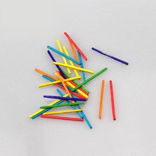 Colorful matchsticks ice cream wooden bar Popsicle stick / chips educational toys for children/kids DIY handmade materials