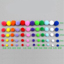 Colorful pompoms  plush ball clothing accessories kindergarten children DIY handmade materials educational toys mixed color