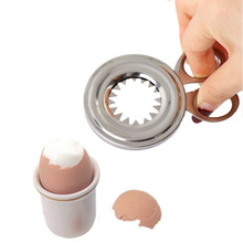 Convenient Stainless Steel Eggshell scissor Boiled Cooked Egg Opener Egg Shell Topper Cut Snipper Kitchen Gadget