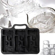 Creative Gun Bullet Skull Shape Ice Cube Maker DIY Ice Cube Tray Chocolate Mold Bar Party Cool Whiskey Wine Ice Cream Tool
