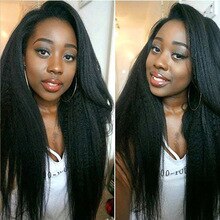 Curly Haman Hair Wig Brazilian Kinky Straight 4*4 Lace Closure Prepluck with baby hair closure wig 100% Human Hair Wigs