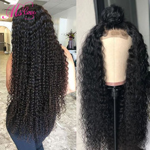 Curly Human Hair Wig Kinky Curly 4x4 Closure Wig Pre Plucked Brazilian Wig With Baby Hair For Black Women 150% Density Remy Hair
