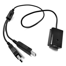 DC 5V/3A to DC 7.6V-8.4V Dual USB DC Coupler AC-PW20 Dummy Battery For Sony Camera A7000 DSCRX10 DSCRX10II Camera