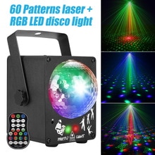 DJ laser RGB stage light projector LED effect lamp disco Christmas holiday bar lighting party indoor lamp remote