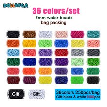 DOLLRYGA 12/24/36colors Beads Puzzle jouet enfant Crystal Color aqua DIY  Perlen Water Spray Set Handmade Magic Toy for Children
