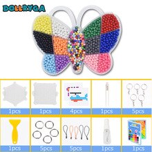 DOLLRYGA 2500PCS DIY Boxed Water Bead Solid Bead Refill Pack Water Sticky Bead Pegboard Set Water Bead Toy For Children Craft