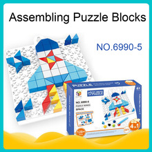 DOLLRYGA Geometric Shapes Puzzle Sorting Math Bricks diy Learning knutselen kinderen Educational Game Toddler Toys for Children