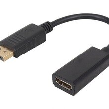 DP to HDMI Cable Adapter Male To Female For HP/DELL Laptop PC Display Port to 1080P HDMI Cable Adapter Converter Wholesale