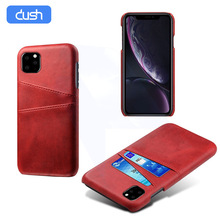 DUSH Leather Wallet Case Phone Cover For iphone 11 Pro X Xs Max Xr Ultra-thin Case For iPhone 7 8 6 Plus Protective Cover Coque