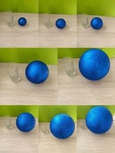 Dark blue Polystyrene Styrofoam Foam Ball Party Wedding festival stage house decoration DIY handmade materials 15-30cm(diameter)