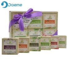 ECO finest 6 Pcs Natural Organic Melt Handmade Hemp Oil Soap Skin Care Revitalizing Scent with Tea Tree Rose Lavender