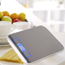 Electronic Kitchen Scale Cooking Measure Tools Stainless Steel Electronic Weight LED High Precision Measuring Weighing Scale