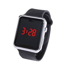 Electroplating Led Square Watch Student Adult For Apple Couple Sunglasses Electronic Meter Plating Square Watch Relogio Hombres