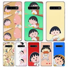 Erilles Cartoon Maruko Phone Shell For Samsung Galaxy S10Lite Note 10 9 8 S9 S8 J4 J6 J8 + Plus S7 S6 Silicone Phone Cover Case