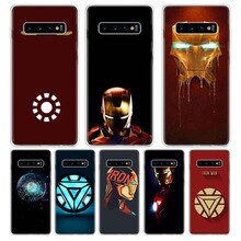 Erilles Cool Iron Man Phone Shell For Samsung Galaxy S10 Lite Note 10 9 8 S9 S8 J4 J6 J8 + Plus S7 S6 Silicone Phone Cover Case