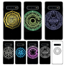 Erilles Magic Circle Phone Shell For Samsung Galaxy S10Lite Note 10 9 8 S9 S8 J4 J6 J8 + Plus S7 S6 Silicone Phone Cover Case