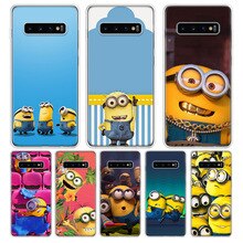 Erilles Minions Phone Case Cover For Samsung Galaxy S10 Lite Note 10 9 8 S9 S8 J4 J6 J8 + Plus S7 S6 Silicone Phone Shell