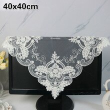 European Lace Fabric Precision Embroidered Square Coaster Placemat Computer Electrical Furniture Dessert Cover Cloth Jewelry Mat