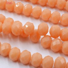 FLTMRH  145PCS/LOT Crystal Beads 3x4mm Rondelle Glass Beads Charmly Clear Created DIY Jewelry Faceted Glass Crystal Beads