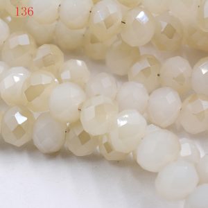 FLTMRH   4mm Multicolor Austria Crystal DIY Beads Natural Cut Faceted Czech Glass Round Hole Beads For Jewelry Making Decoratio