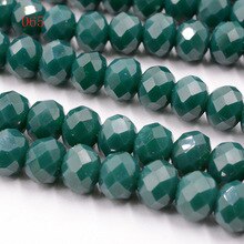 FLTMRH  50pcs/String 6mm Multicolor Austria Crystal Beads Cut Faceted Czech Glass Round Hole Bead For Kids DIY Jewelry Making H