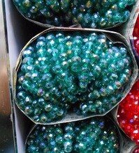 FLTMRH  Lake Blue AB Color 3*4mm 140pcs Rondelle Austria faceted Crystal Glass Beads Loose Spacer Round Beads for Jewelry Makin