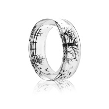 FOREVER FRIENDS Resin Ring Animals Letter Film Paper Inside Ring For Women Handmade Jewelry Women Novelty Ring Anniversary Ring