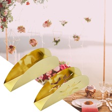 Fan-shaped Sector Stainless Steel Napkin Holder Organizer Tissue Holder