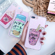 Fashion Cute Drink Bottle Ice Cream Glitter Star Dynamic Liquid Quicksand Phone Case For iPhone XS MAX XR 6 6S 7 8 Plus X Cases