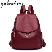 Fashion Female Backpack Leather Large Bags for Women Designer Brand High Quality Backpack Vintage Backpacks for Teenage Girls