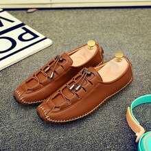 Fashion Loafers Walking Footwear Outdoor Breathable Peas Shoes Men's Leather Business Casual Shoes for Male Tenis Feminino !