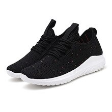 Fashion Mesh Shoes Men 2020 Spring Summer New Black Lace Up Sports Soft Running Shoes Male Casual Gray Flats Men Sneakers White